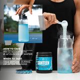 REDCON1 Canteen contient de l'acide hyaluronique pour une hydratation durable.