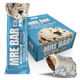 REDCON1 MRE Bar Cookies & Cream, boîte 12, collation pratique pour le petit-déjeuner.