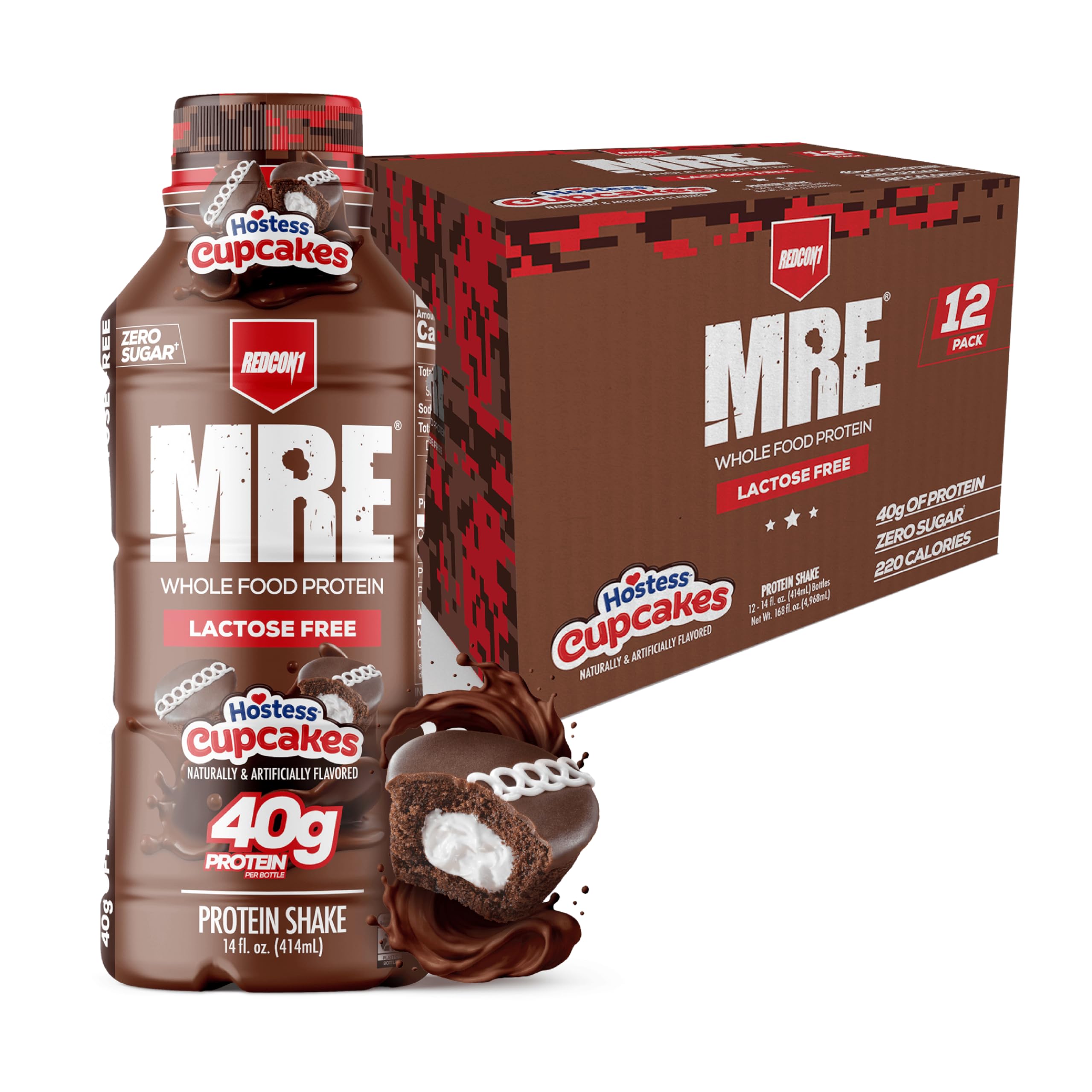La bouteille REDCON1 MRE proteine prete a boire, pratique apres l'entrainement.