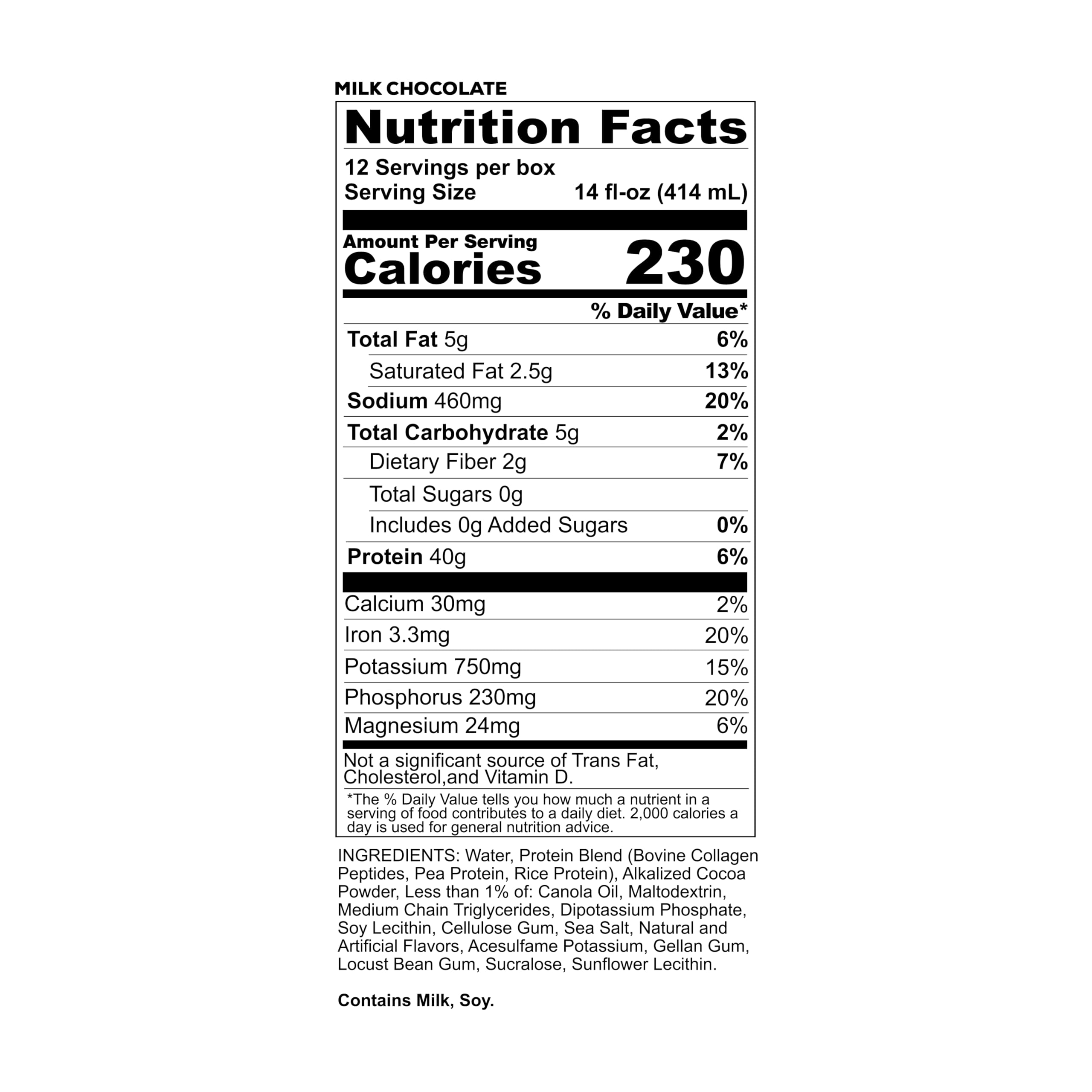 REDCON1 MRE étiquette nutrition chocolat, source protéique complète pour un repas sur le pouce