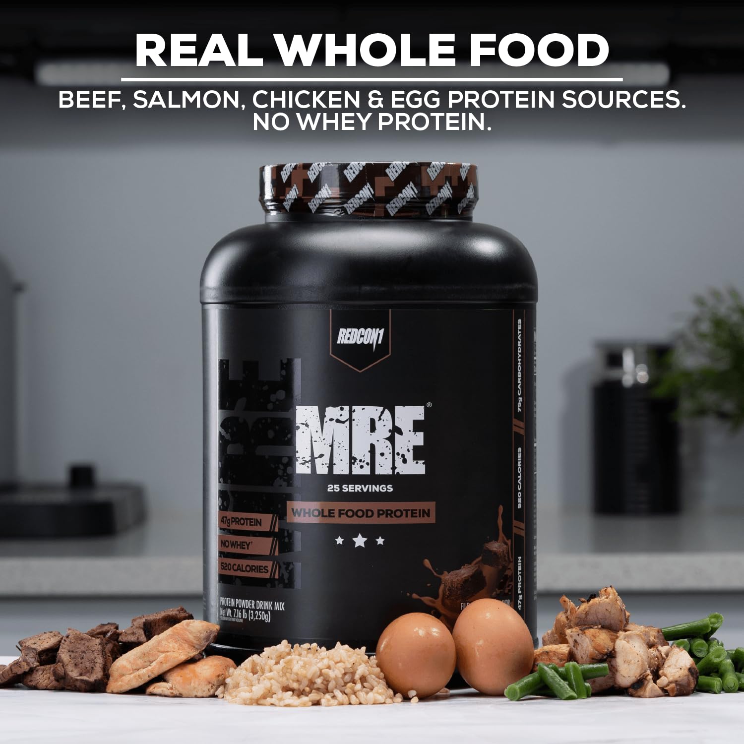 Profil faible en sucre et glucides avec REDCON1 MRE.