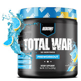 REDCON1 Total War Pre Workout, poudre Blue Lemonade pour énergie rapide pendant l'entraînement.