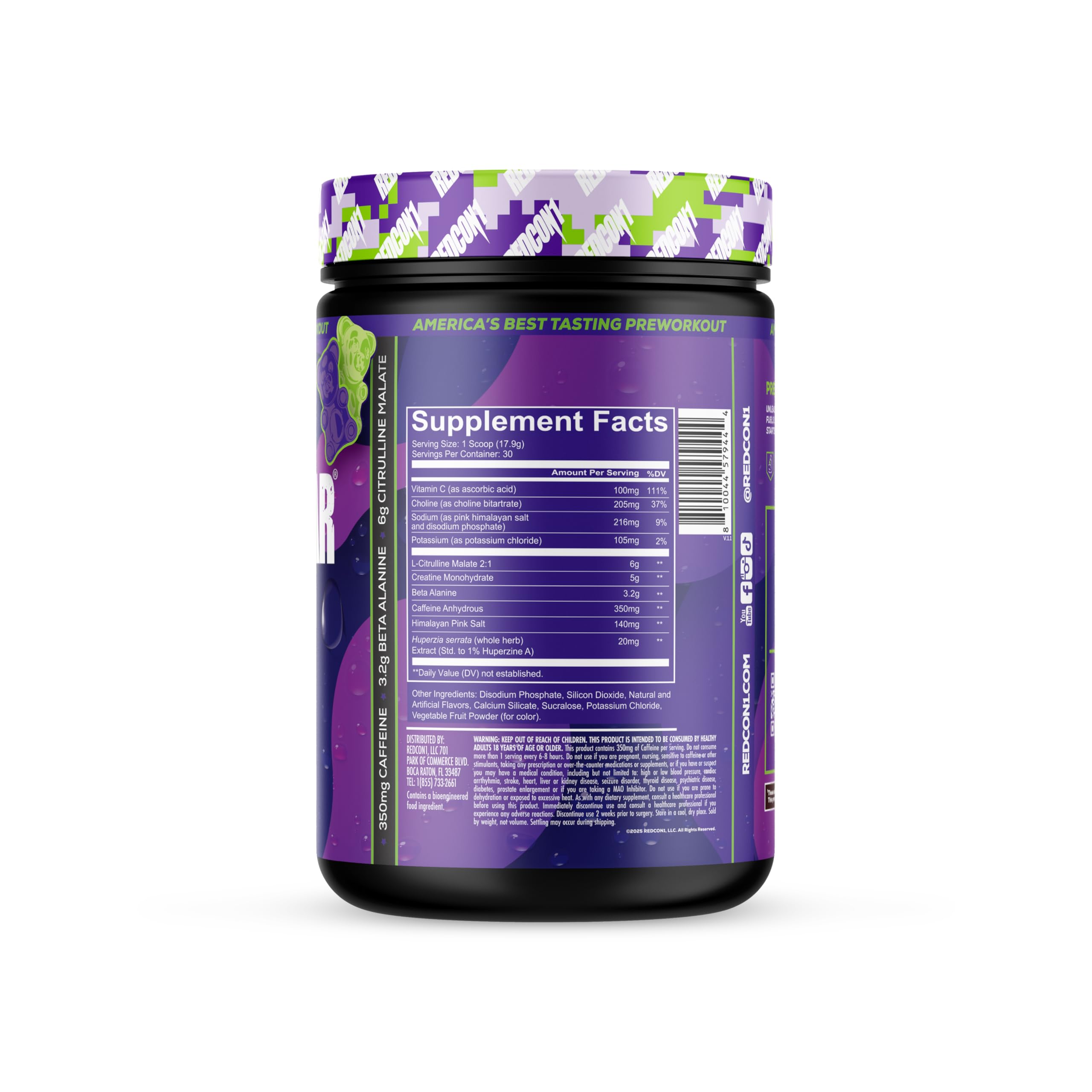 Cuillère-dose RedCon1 Total War Reload mesurant chaque portion