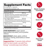 Redd Remedies True Energy bouteille, soutien potentiel pour la vitalité quotidienne.