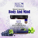 Reddy Naturals Polyphénols poudre à absorption optimale pour biodisponibilité accrue.