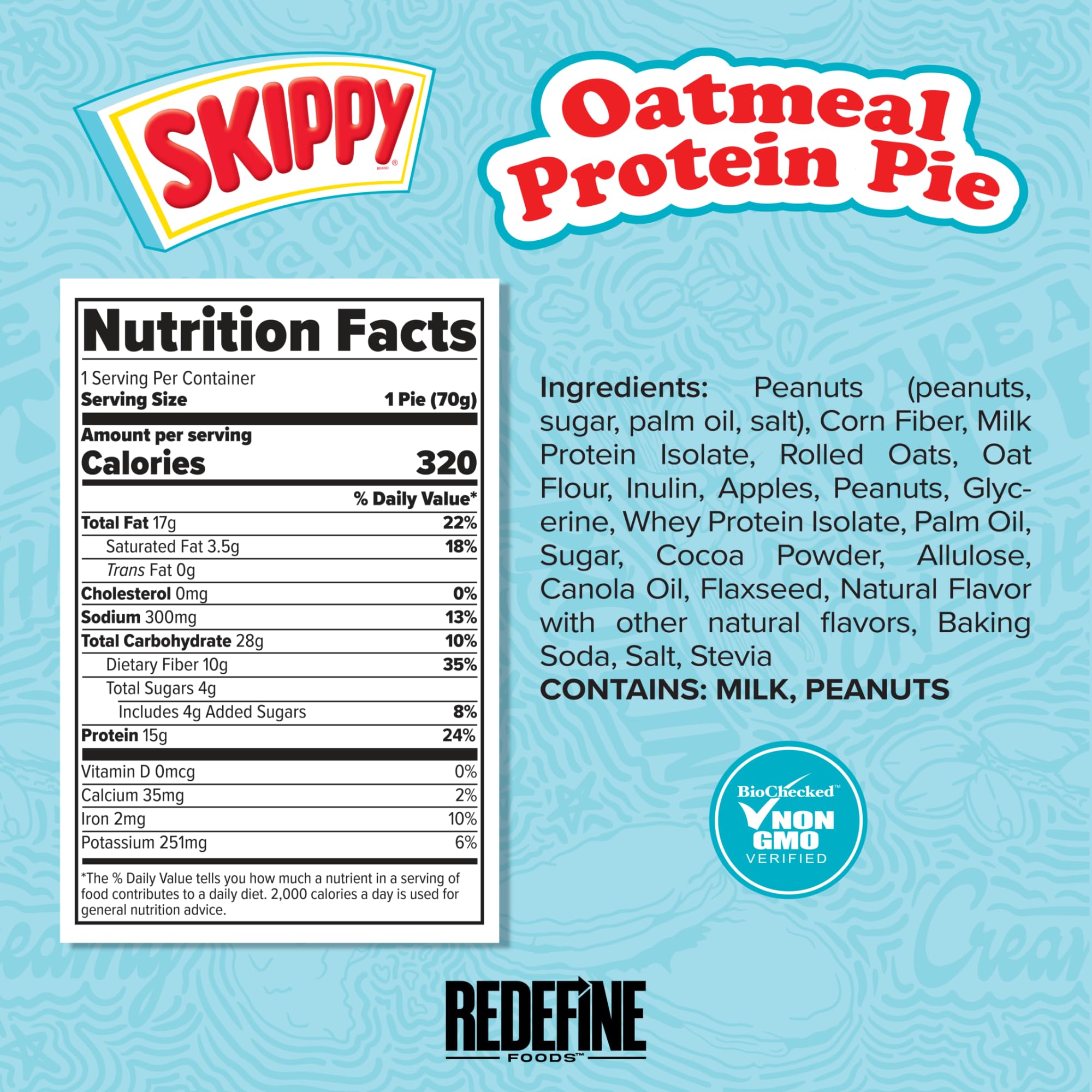 REDEFINE Barre protéine avoine chocolat SKIPPY: collation post-entraînement pratique