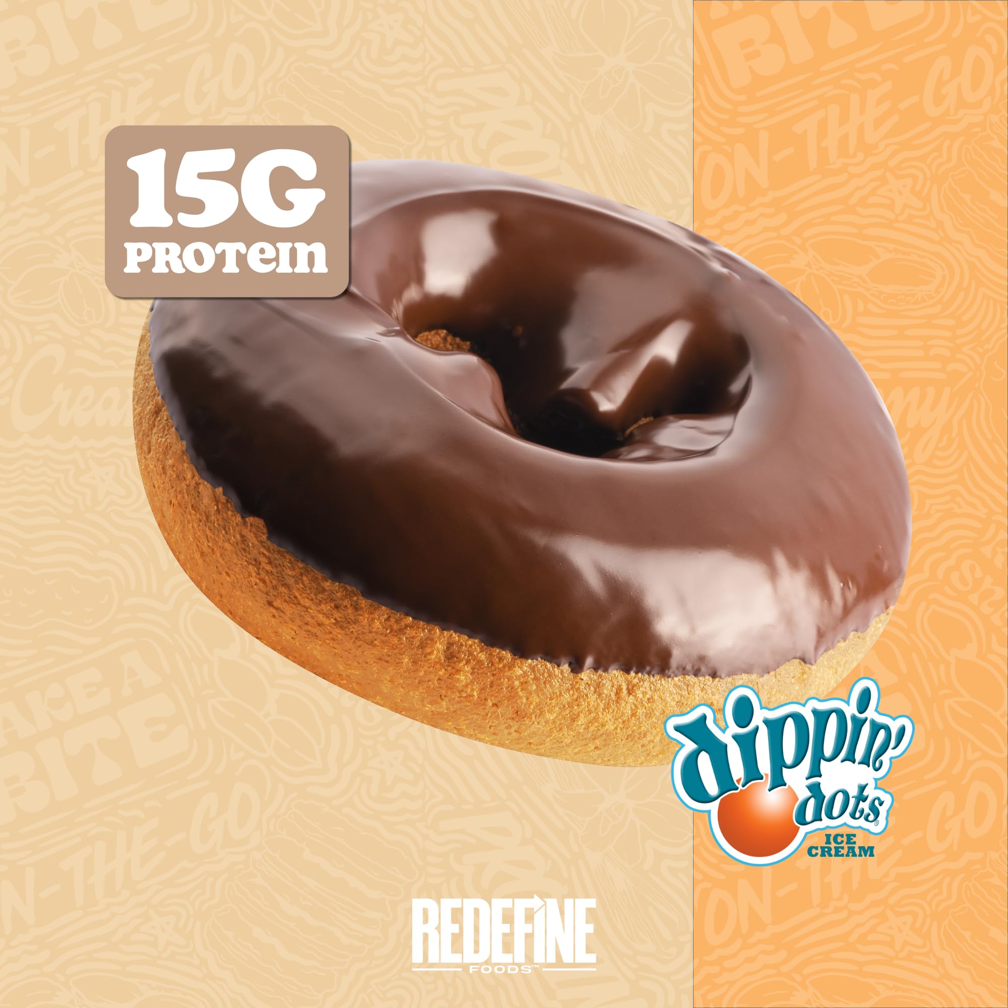 REDEFINE Donut protéiné en lot de huit, portion pratique pour planification de collations.