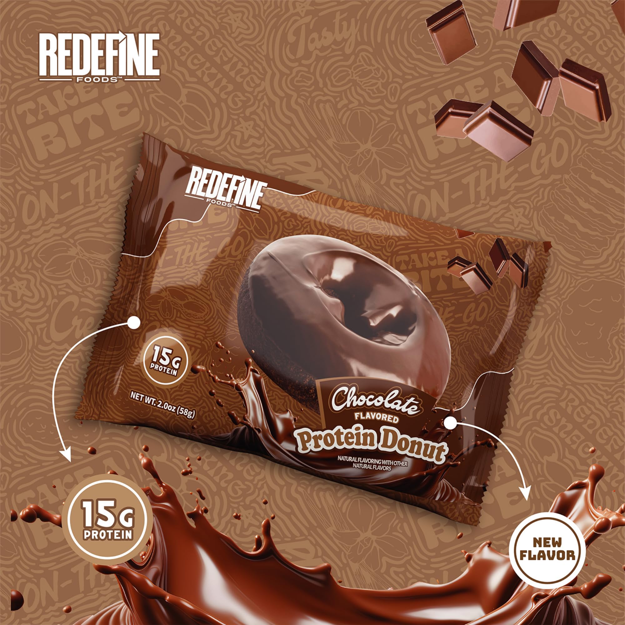 Donut REDEFINE et café, pause rapide idéale.