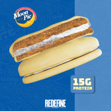 redefine gateau proteine moonpie vanille, sans OGM, collation pratique a emporter