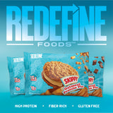 REDEFINE Pie Protéinée Avoine emballage visible et étiquette explicite.