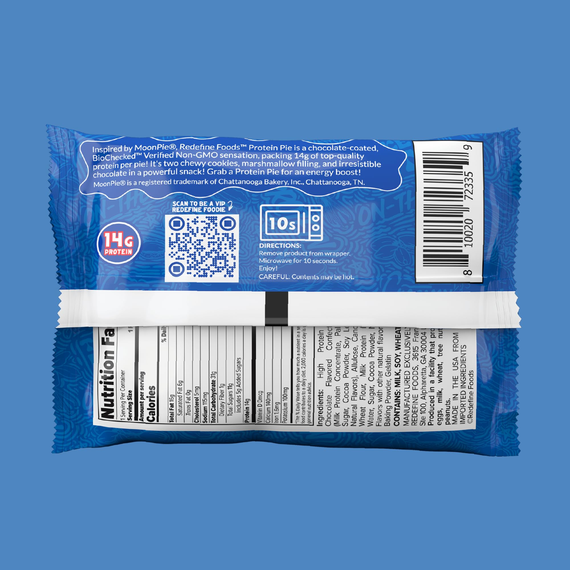 REDEFINE Protein Pie MoonPie Chocolat: texture croquante et guimauve fondante.