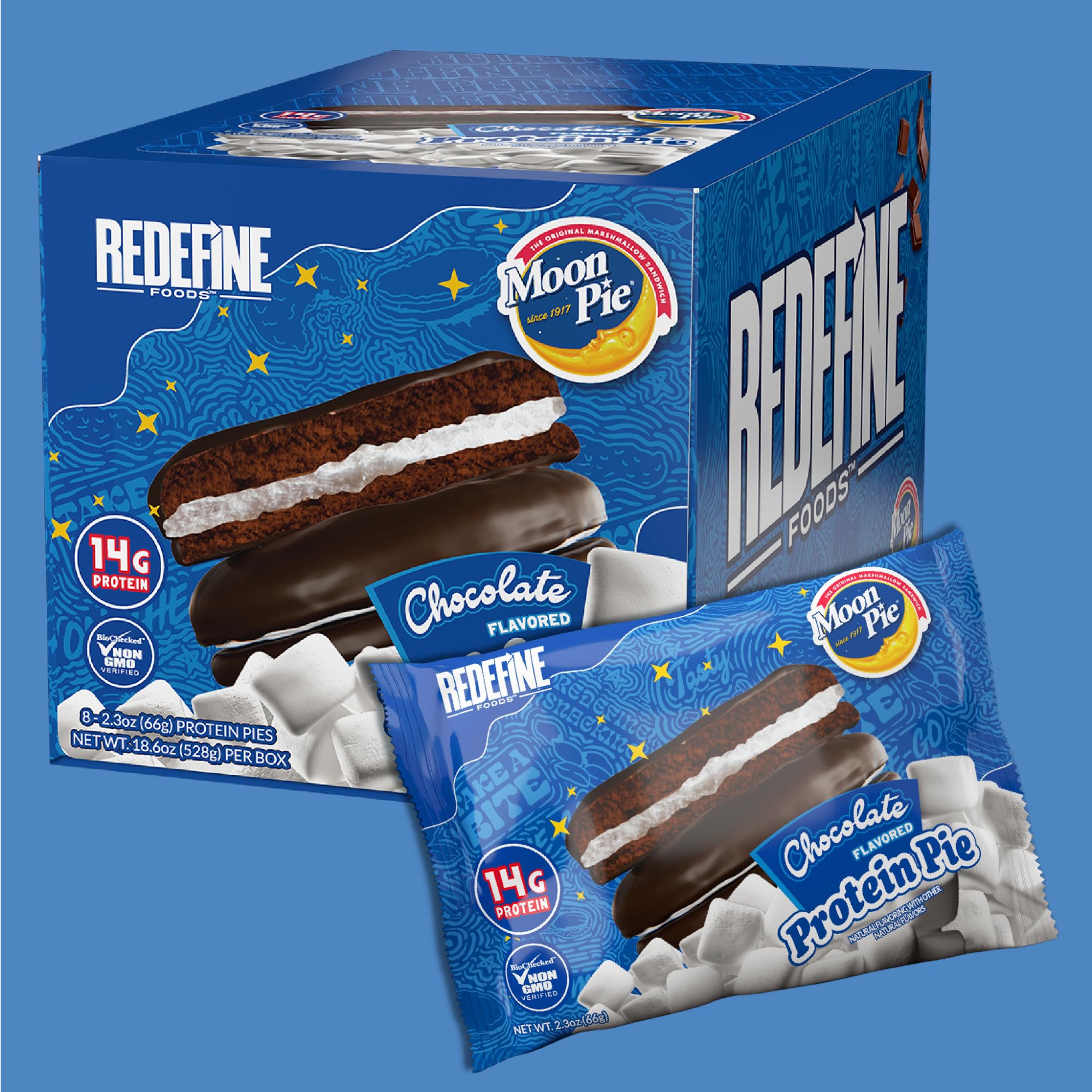 REDEFINE MoonPie Chocolat: portion individuelle pour le bureau ou l'école.