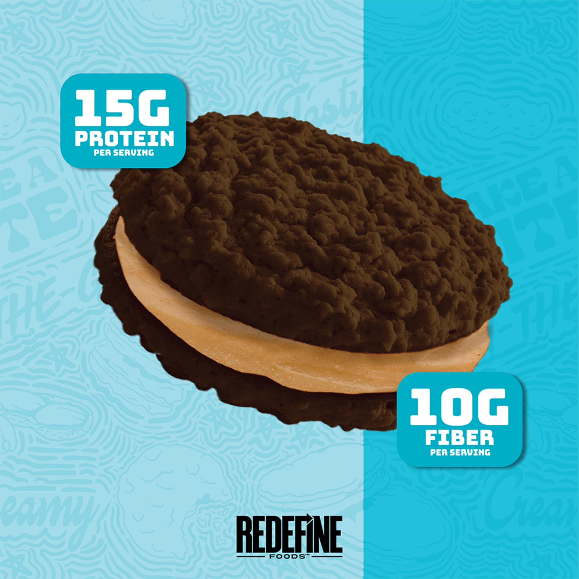 REDEFINE Tranche proteine avoine chocolat SKIPPY: coupe nette et appétissante
