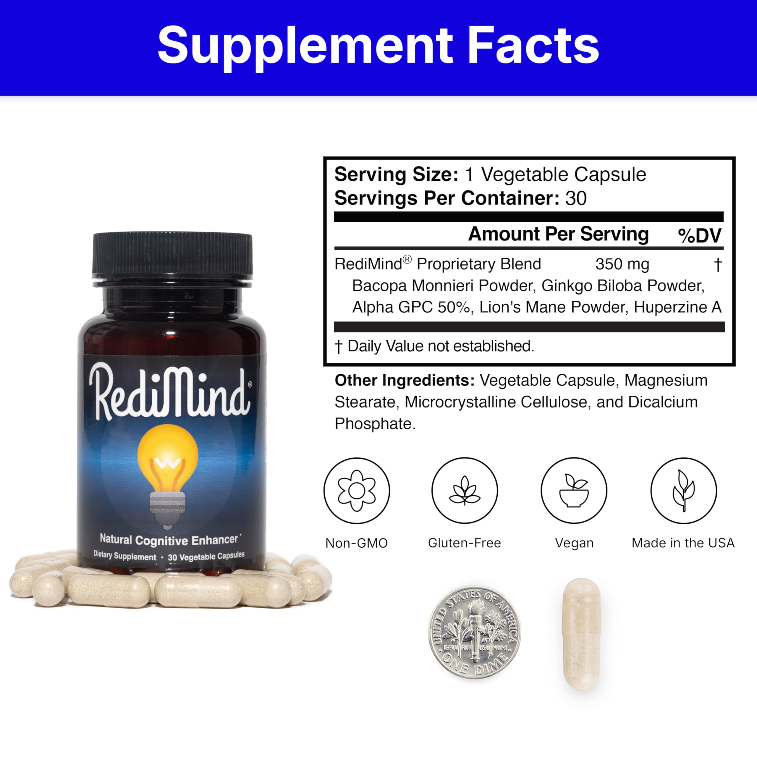 RediMind, capsules ginkgo biloba, améliore l’attention et le flux mental.