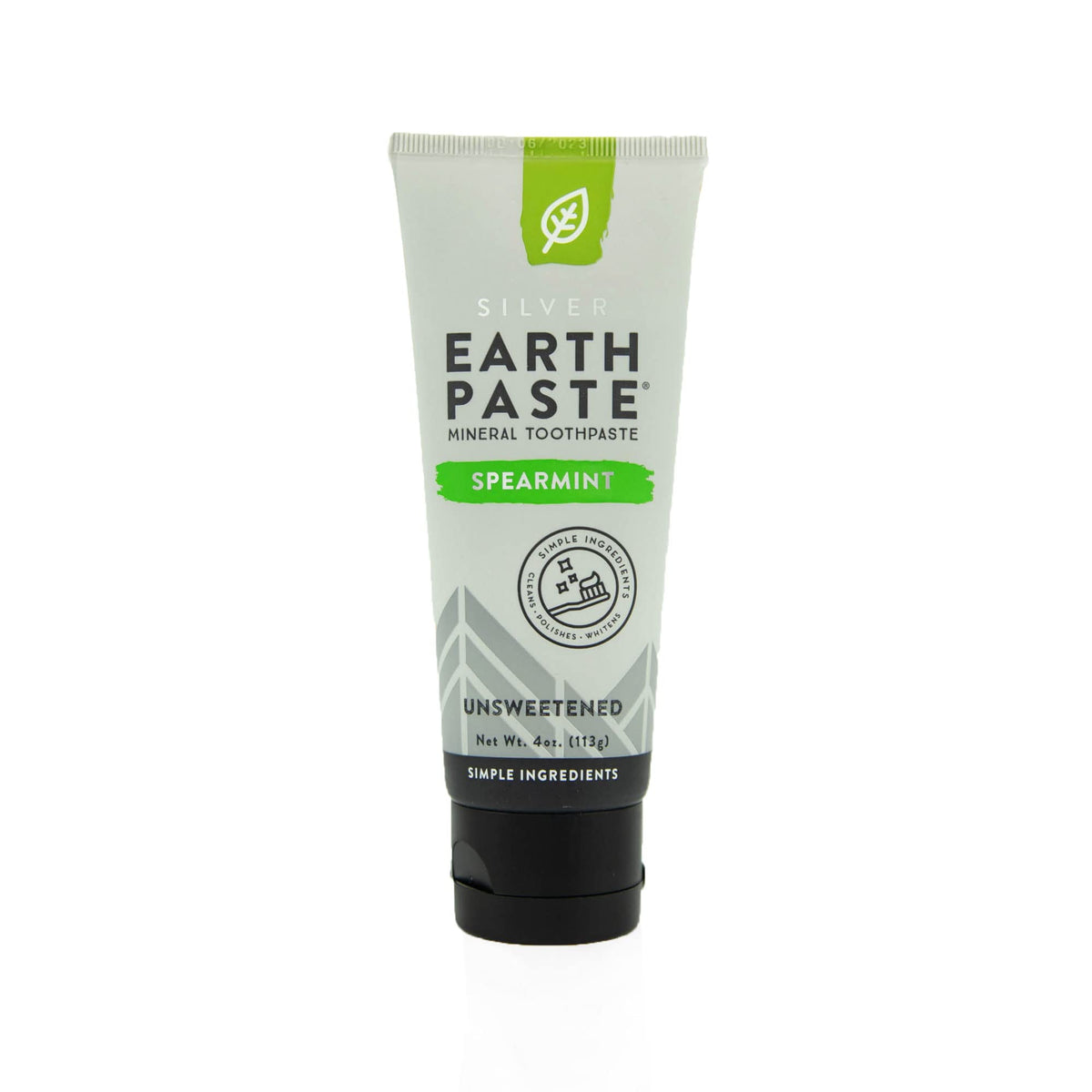 Earthpaste Redmond avec argent, bouteille: dentifrice naturel sans fluorure.