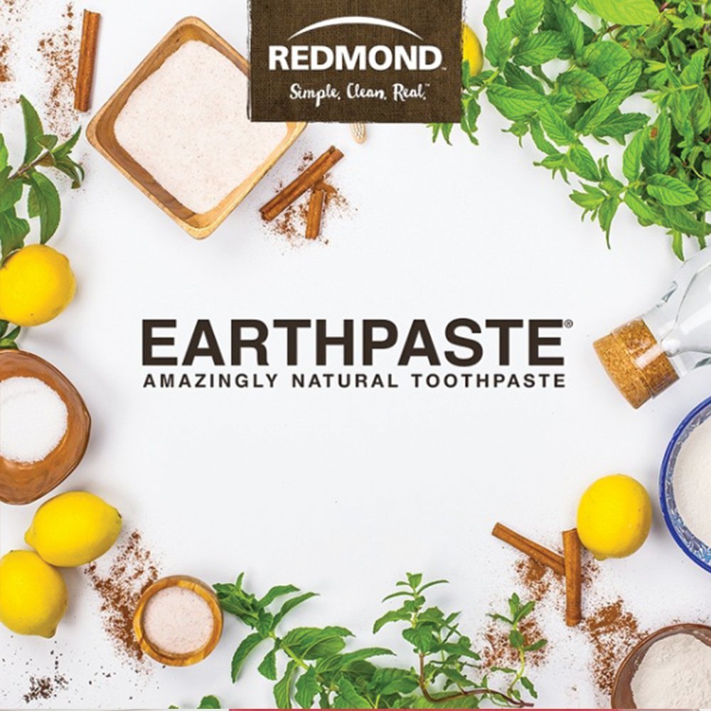 Redmond Earthpaste non fluorée, adaptée à toute la famille.