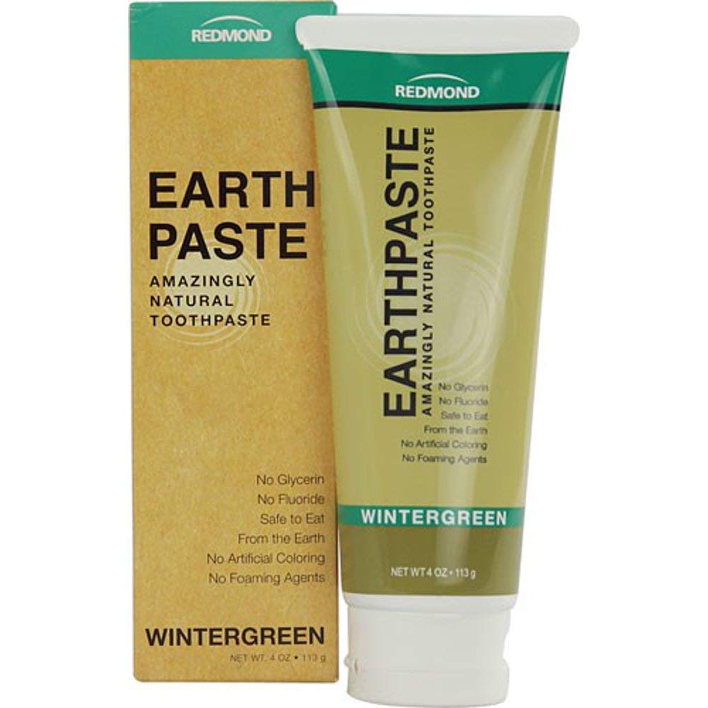 Dentifrice Earthpaste Wintergreen REDMOND, tube 113 g, bénéfice naturel sans fluorure et sans colorants