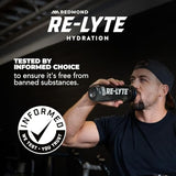 Ingrédients naturels et minéraux dans Redmond Re-Lyte pour l'hydratation
