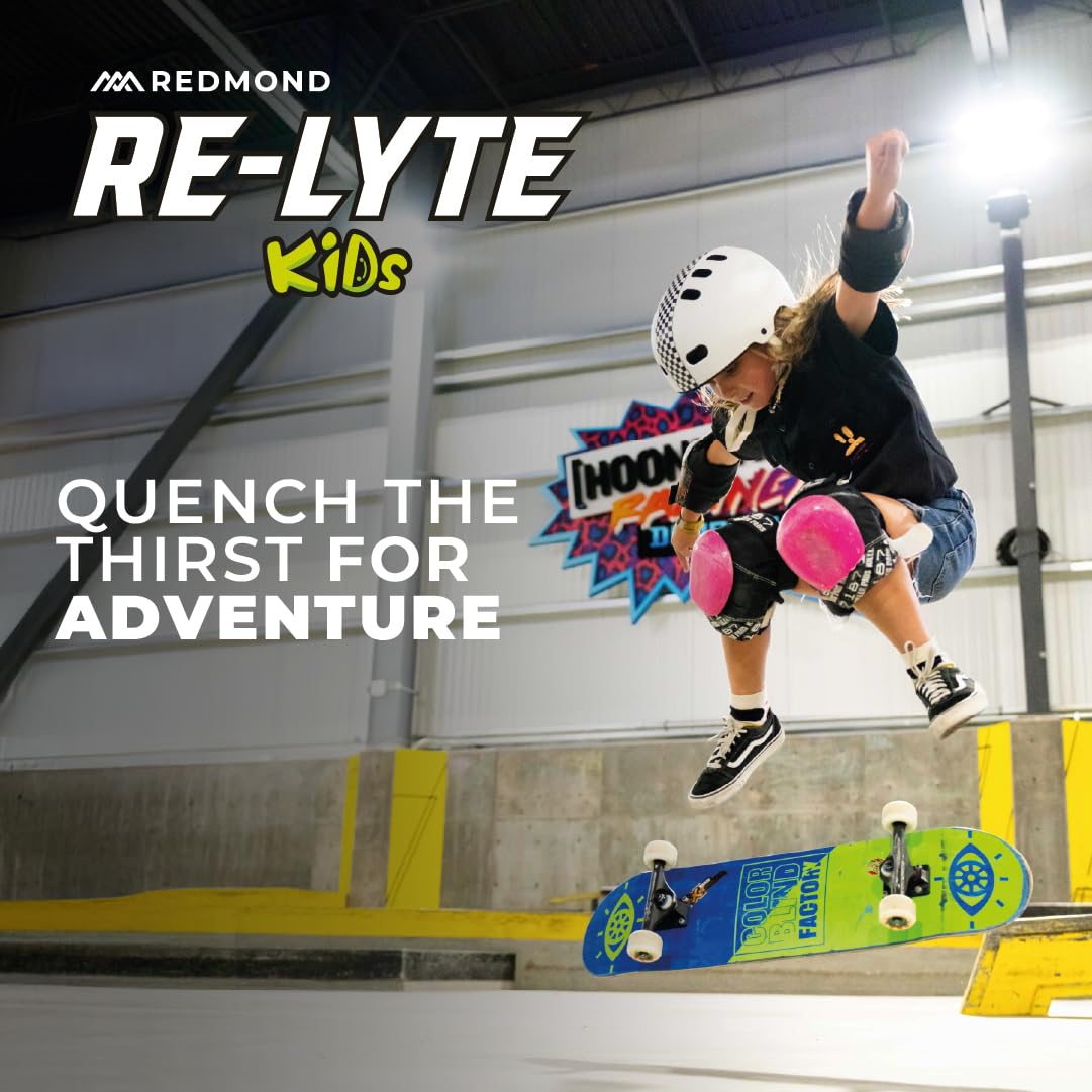 REDMOND Re-Lyte Kids pour activités scolaires et sportives, hydratation pratique en toutes circonstances.