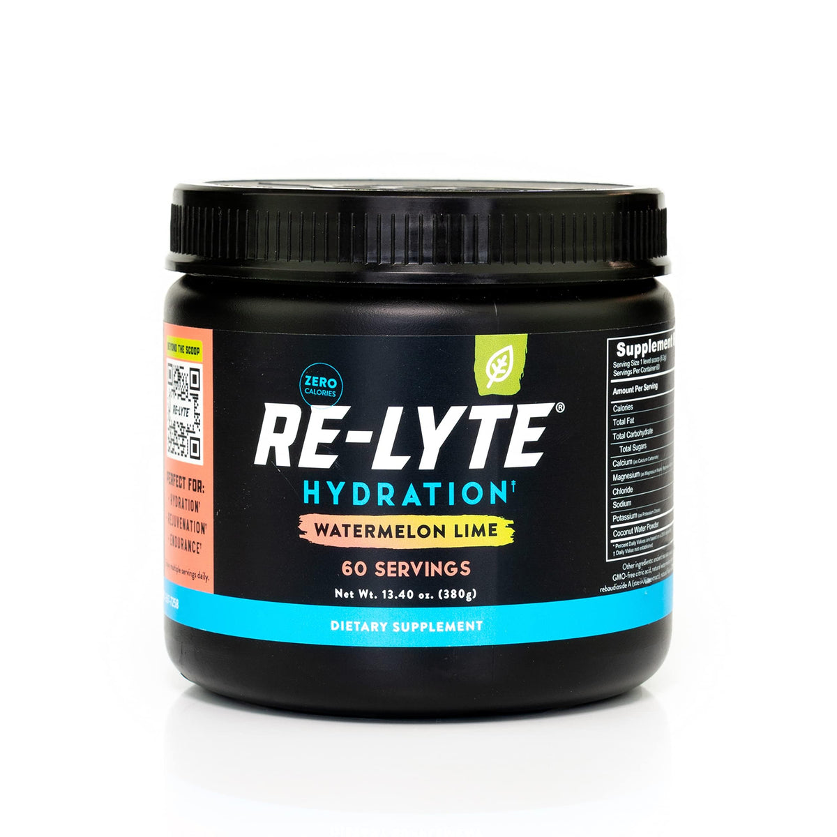 Flacon REDMOND Re-Lyte prêt à hydrater grâce à sa poudre électrolyte.