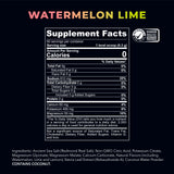 Mélange eau et REDMOND Re-Lyte Pastèque Citron Vert, goût frais et fruité.