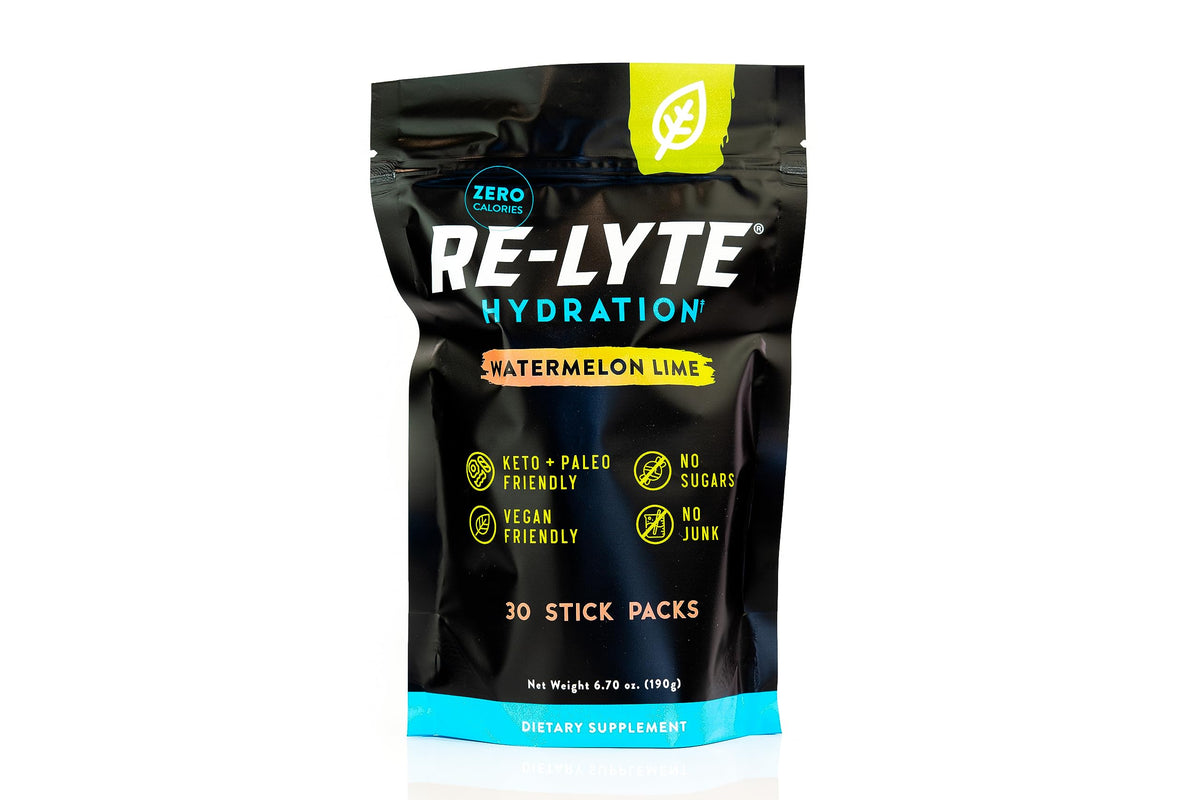 REDMOND Re-Lyte poudre électrolytique Pastèque et Citron Vert dans emballage pratique.