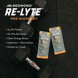 REDMOND Re-Lyte sachet pré-dose bleuets-citronnade, pratique à emporter avant l'entraînement.