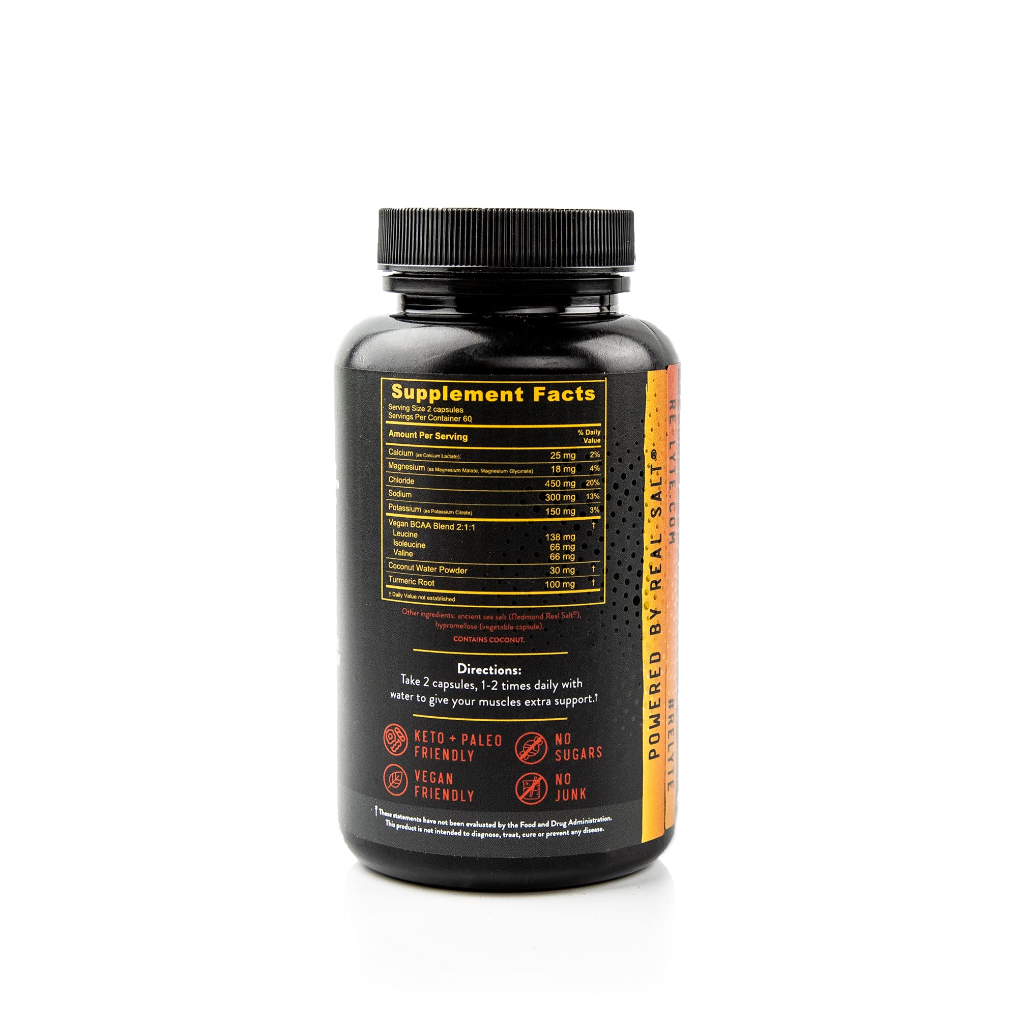 Gélules véganes Re-Lyte, riches en BCAA pour l'effort musculaire post‑workout
