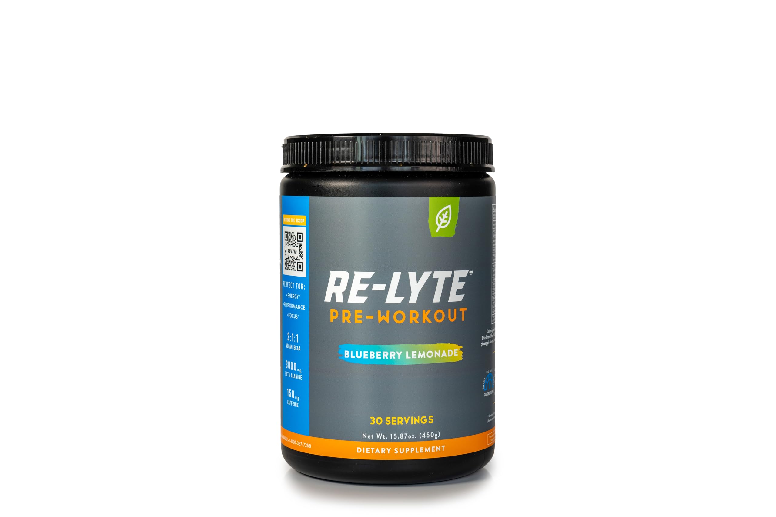 REDMOND Re-Lyte bouteille Myrtille-Limonade pour hydratation naturelle avant l'entraînement