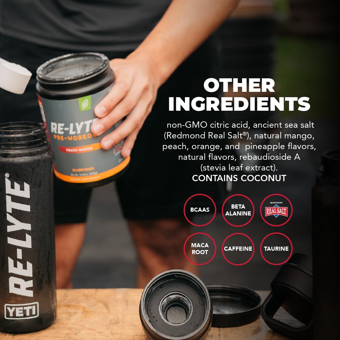 REDMOND Re-Lyte ingrédients à base de sels minéraux soutenant l'hydratation