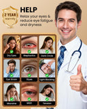 RefDAQ masque oculaire chauffant coque remplaçable, hygiène facilitée.
