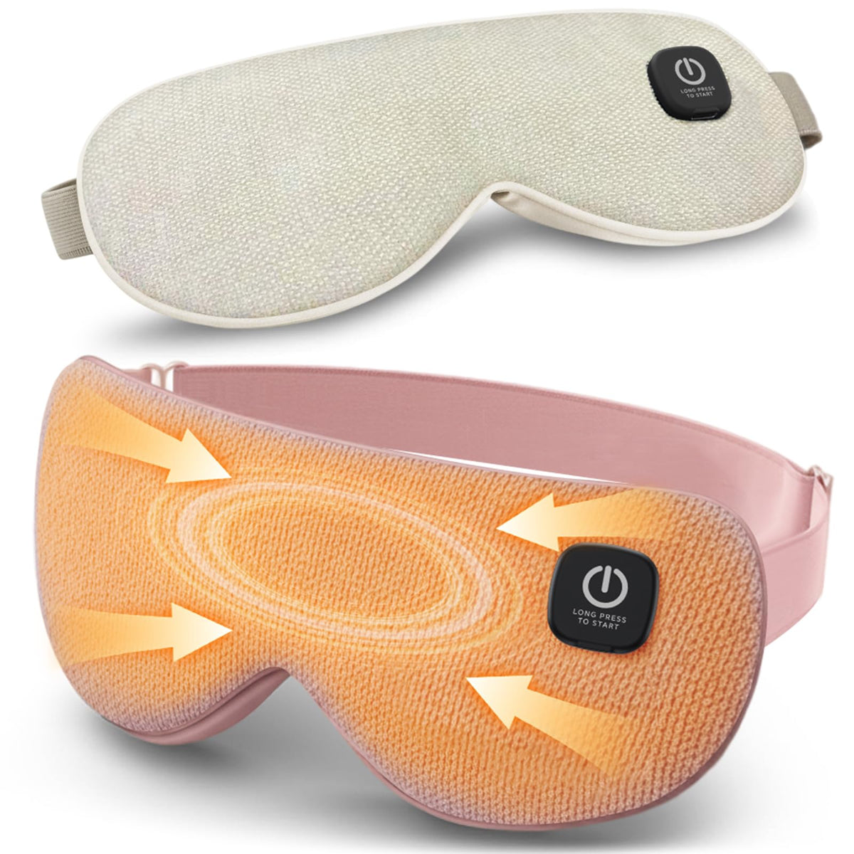 RefDAQ masque oculaire chauffant, mode thermique, chaleur ciblée pour la détente visuelle.