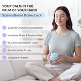 Reflect Orb avec des diodes lumineuses changeantes affichant le niveau de relaxation.