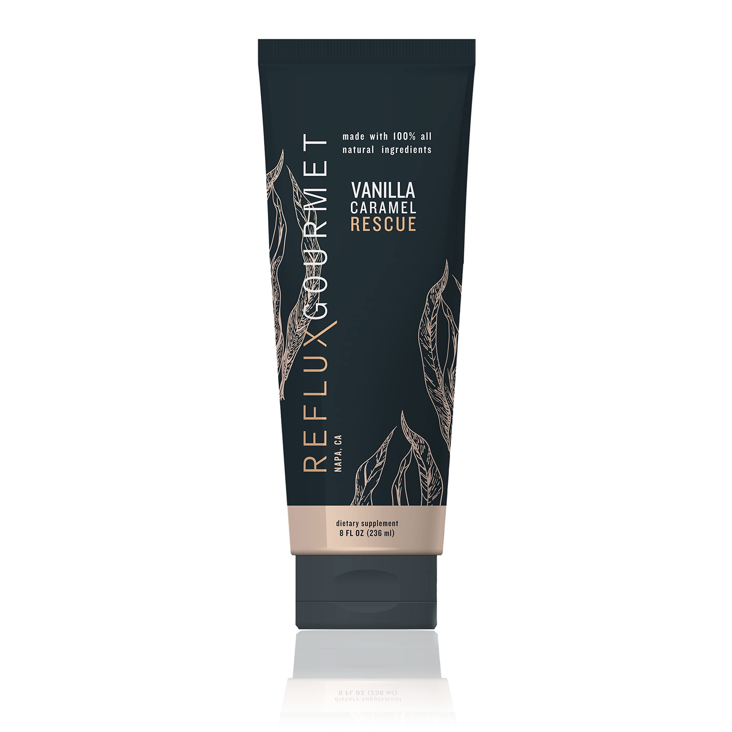 REFLUX GOURMET - Bouteille vanille caramel: soutien naturel après les repas.