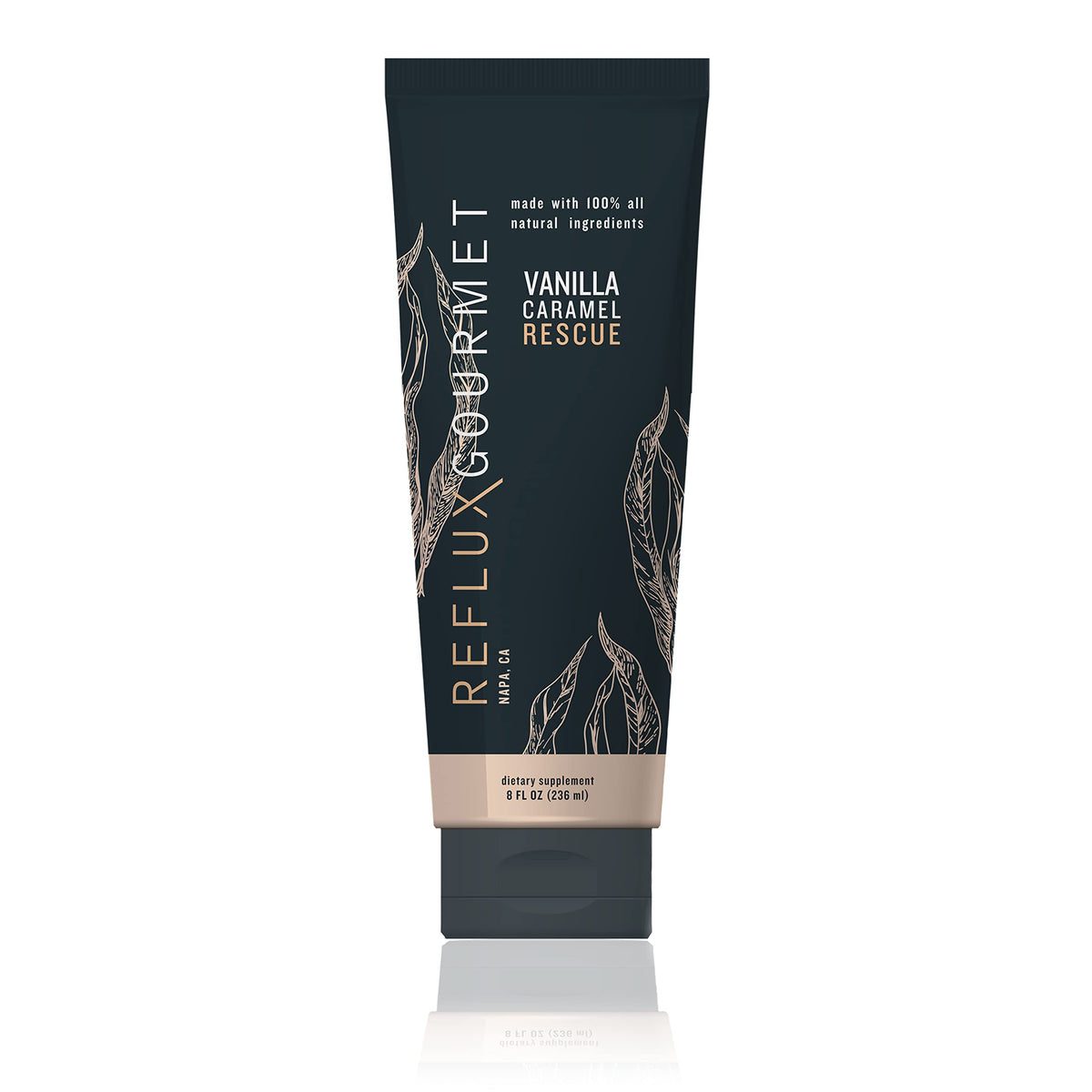 REFLUX GOURMET - Bouteille vanille caramel: soutien naturel après les repas.