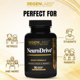 Regen Labs NeuroDrive - Utilisation pratique à la main pour une prise quotidienne.