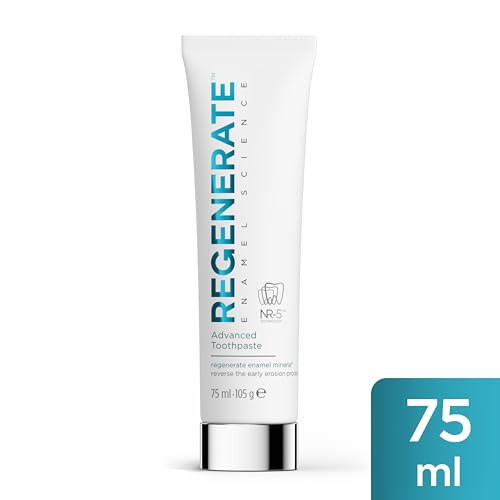 Regenerate Enamel Science – ingrédients clés comme carbonate de calcium et silice pour l'entretien des dents.