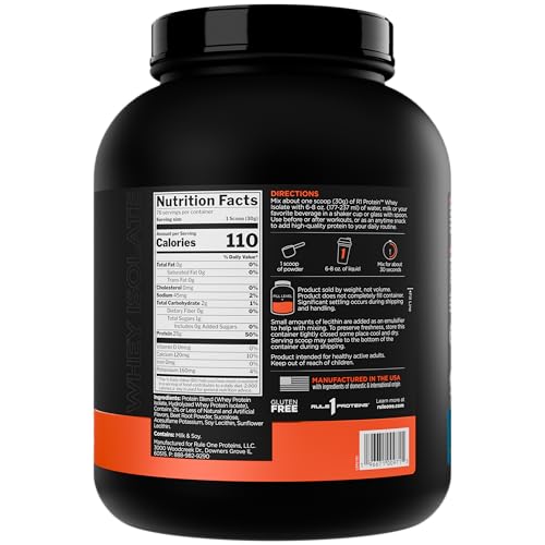 R1 Whey Isolate poudre versée dans le shaker pour un mélange rapide et frais.