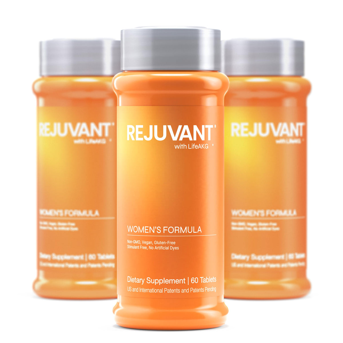 Rejuvant AKG Longevite bouteille montrant une prise quotidienne pratique.
