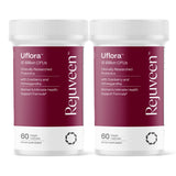 Rejuveen Uflora Probiotiques, bouteille: soutien équilibre intime et fraîcheur durable.