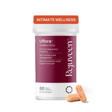 Rejuveen Uflora Probiotiques vaginal Bouteille soutient l'équilibre intime et fraîcheur naturelle.