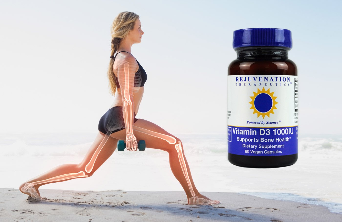 Rejuvenation Therapeutics Vitamine D3, gélules adaptées aux régimes végétaliens