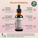 Rejuvica Health Balanced Femme: doseur liquide pour absorption rapide et pratique.