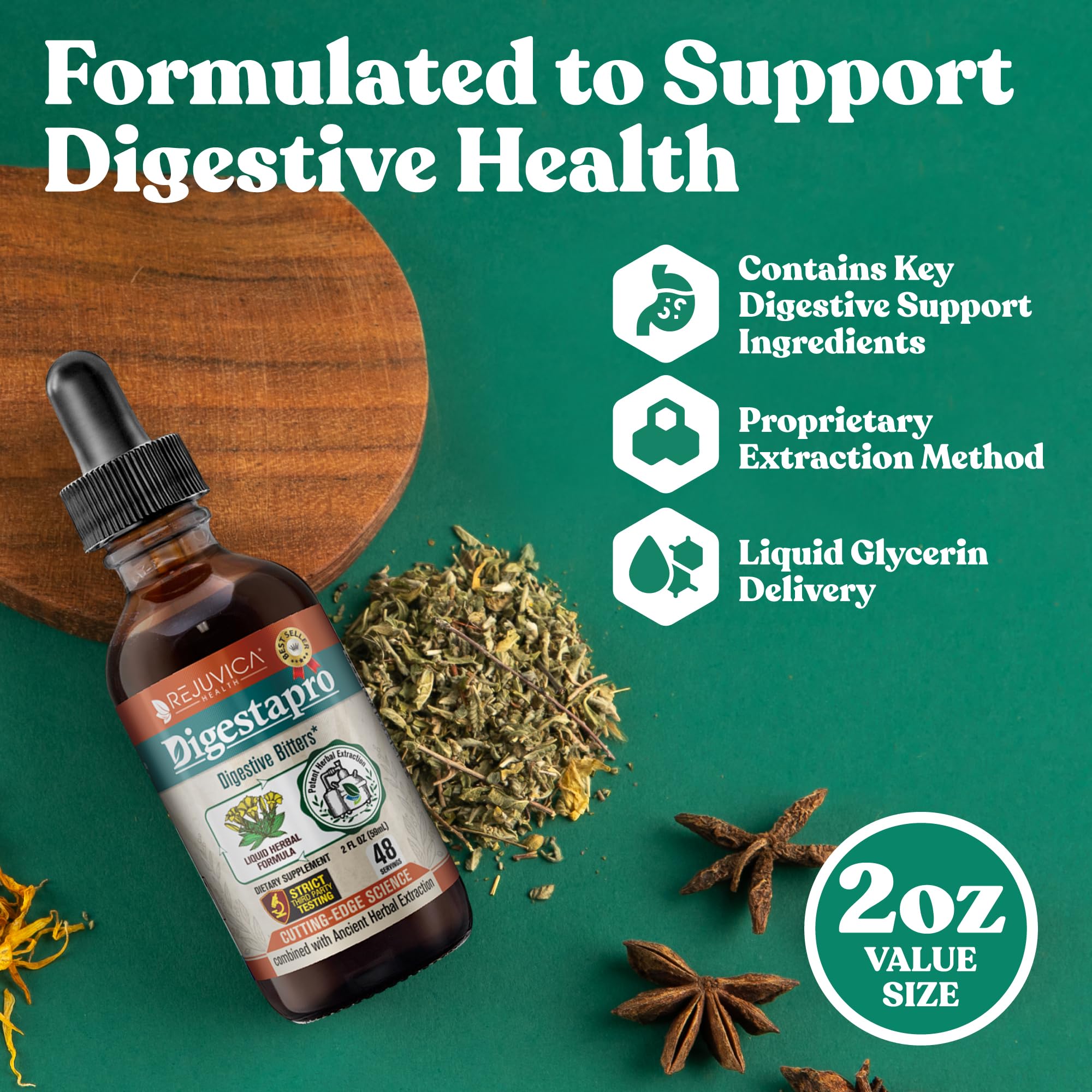 DigestaPro Rejuvica Health – goutte sur langue, utilisation facile