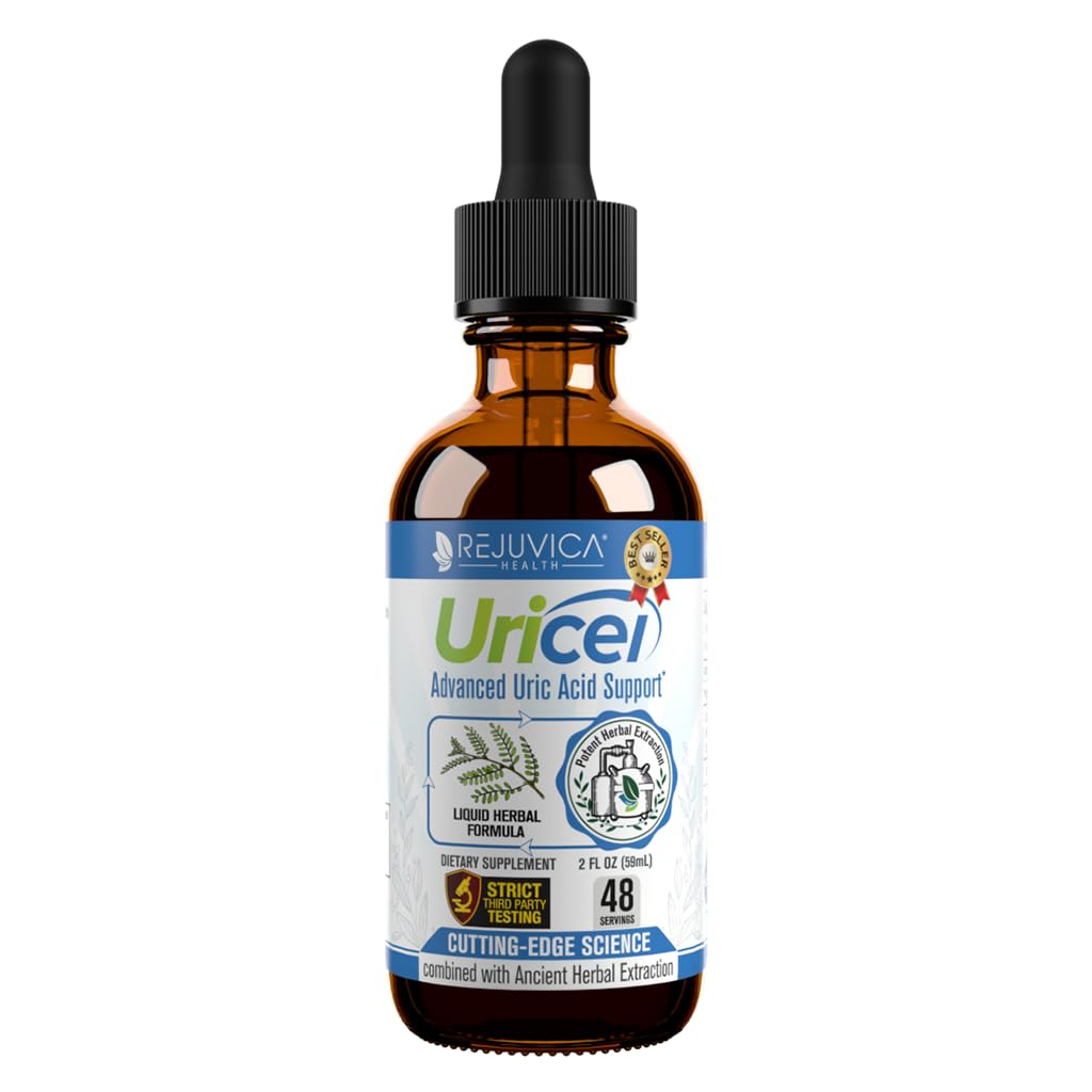 Uricel de Rejuvica Health, flacon goutte facilite le dosage quotidien.