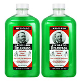 Relampago Medicado Alcolado, bouteille de 16 oz, parfaite pour les surfaces et les objets du quotidien.