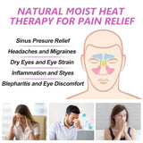 RelaxCoo compresse chaleur humide, relief potentiel des tensions autour des yeux.