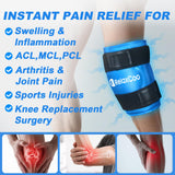 RelaxCoo compresse gel genou double-face: deux surfaces pour le froid.