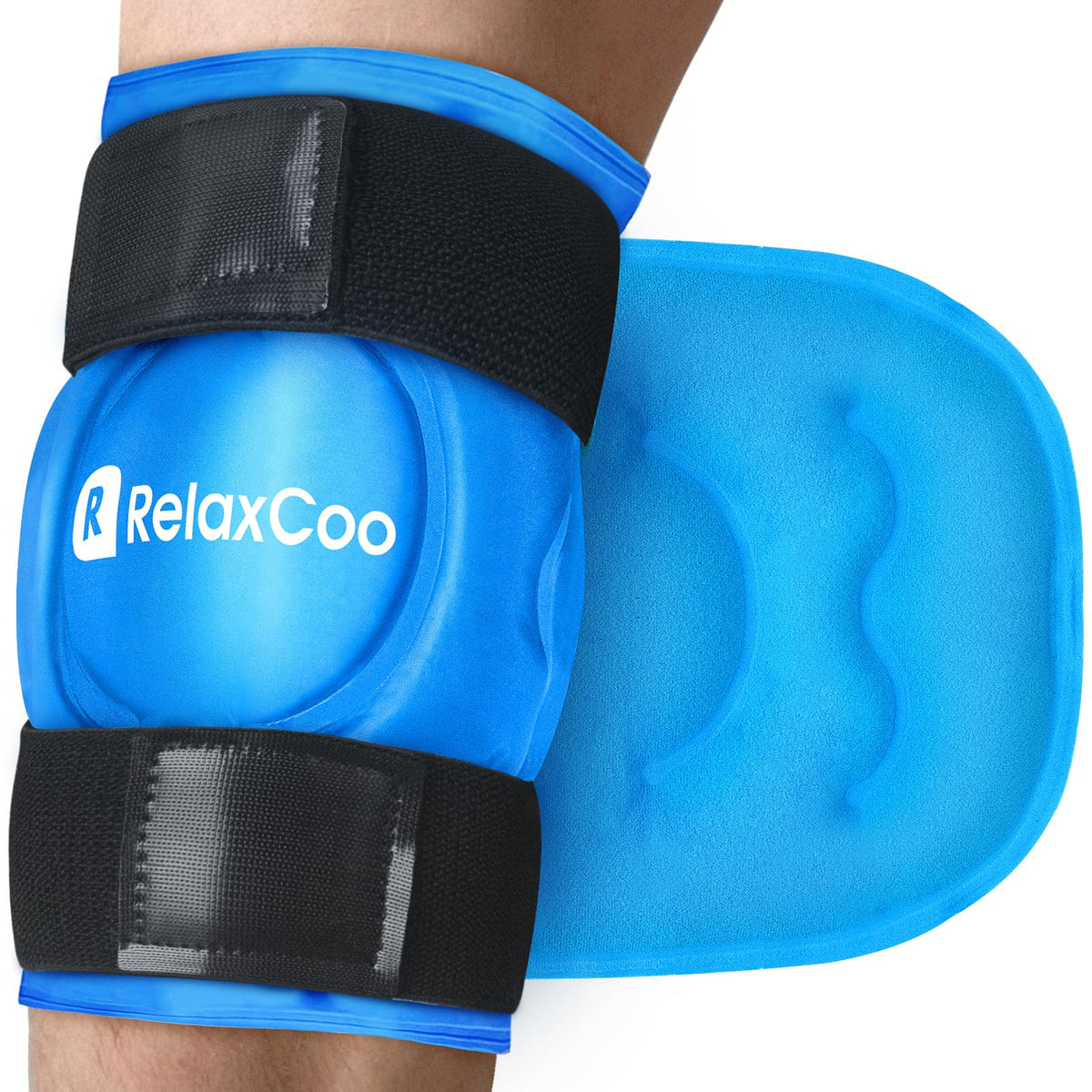 RelaxCoo compresse gel genou peluche: douceur et confort d'utilisation.