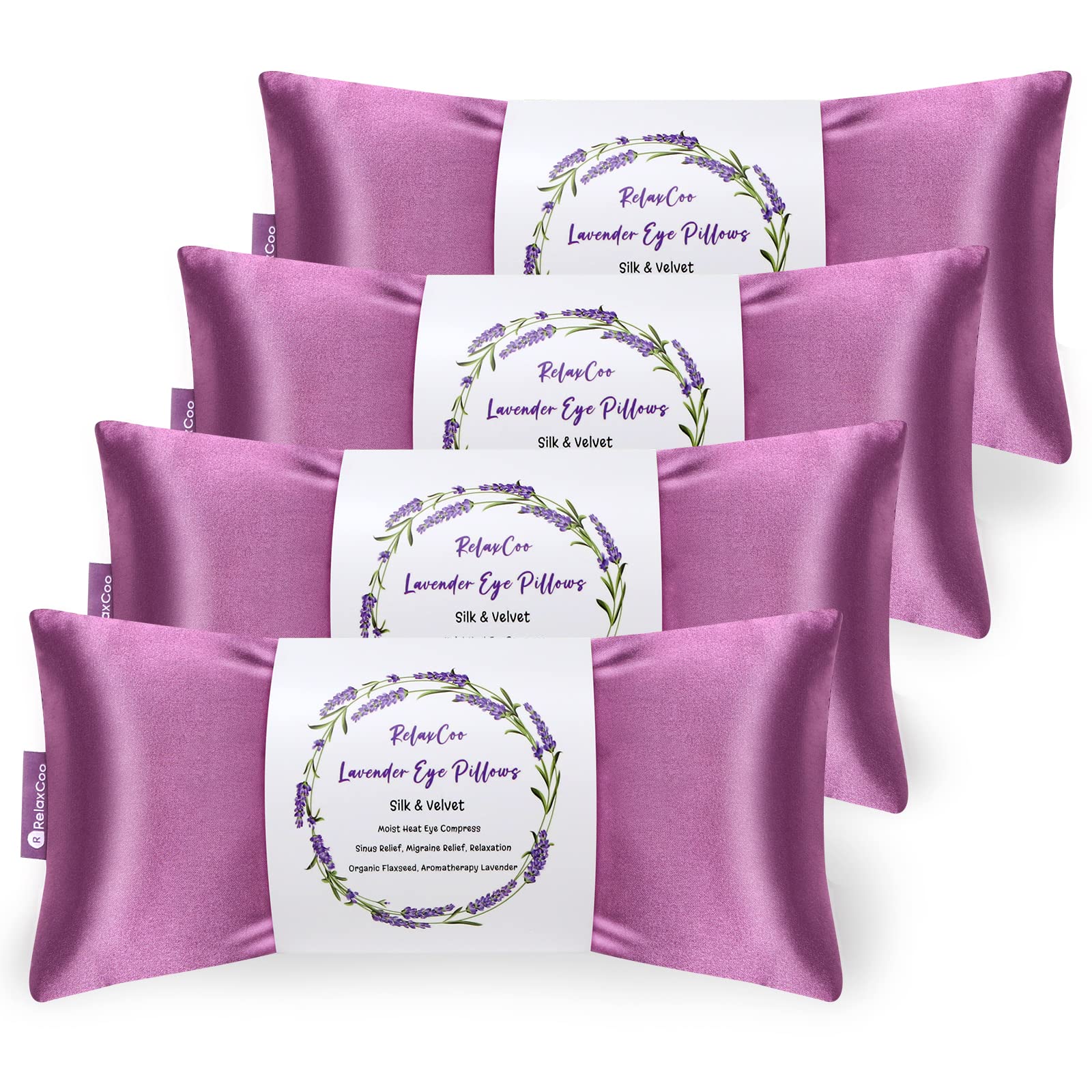 Coussin RelaxCoo lavande pour détente et sommeil.